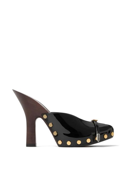 Versace Sassi patent clogs 105 mm - Black - zdjęcie produktu nr 1