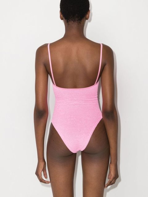 Hunza G Pamela crinkle swimsuit - Pink