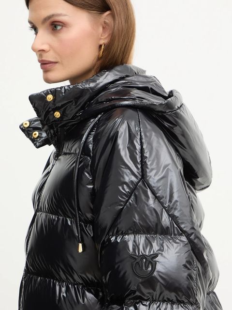 Pinko kurtka kolor czarny zimowa 105335 A00N