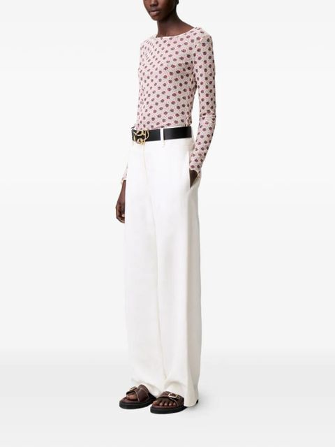 Claudie Pierlot floral-print T-shirt - Neutrals