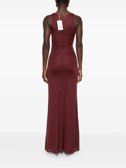 Aya Muse scoop-neck maxi dress - Brown - zdjęcie produktu nr 2