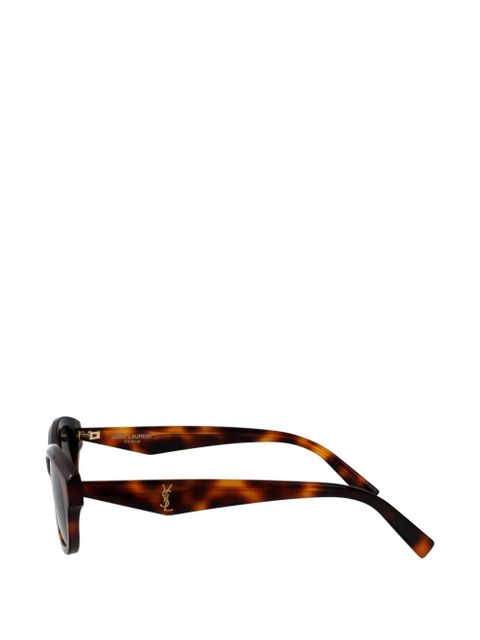 Saint Laurent Eyewear rectangle-frame sunglasses - Brown