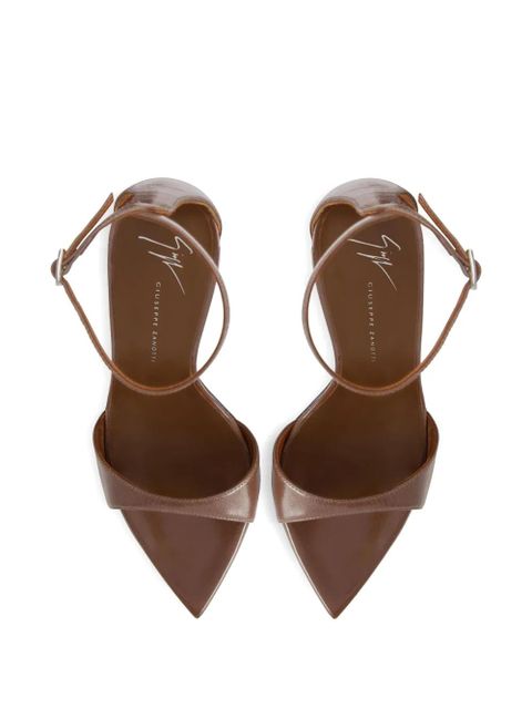 Giuseppe Zanotti 105mm Intriigo ankle-strap pointed-toe sandals - Brown