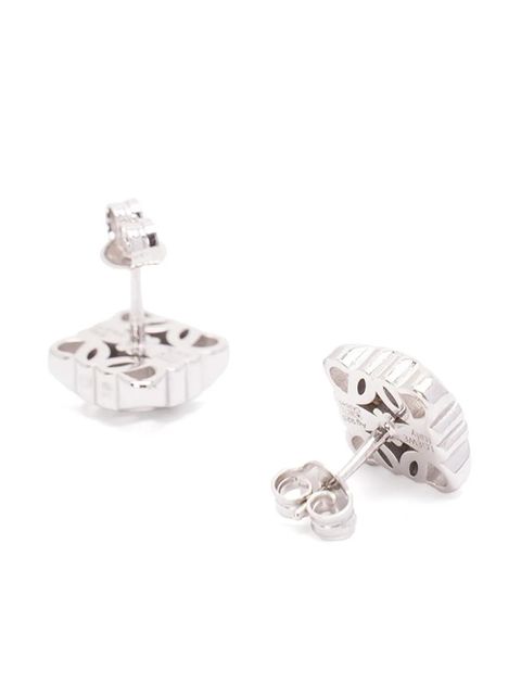 LOEWE Anagram sterling silver stud earrings