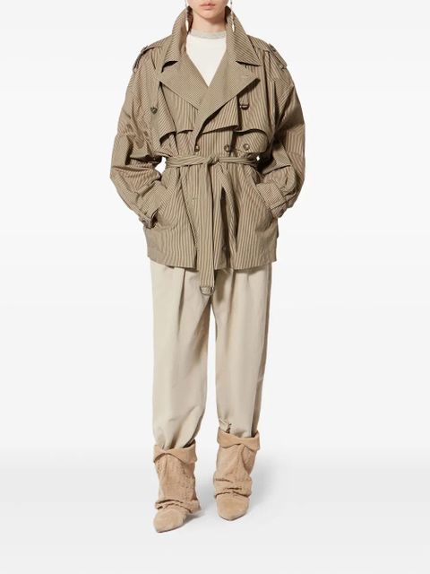 MARANT ÉTOILE Claya striped-pattern jacket - Neutrals - zdjęcie produktu nr 2