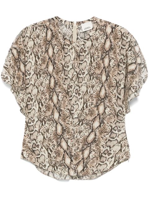 ISABEL MARANT Karlita T-shirt - Neutrals - zdjęcie produktu nr 1