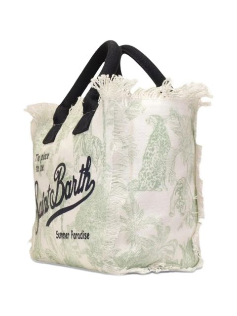 MC2 Saint Barth Colette frayed tote bag - White - zdjęcie produktu nr 2