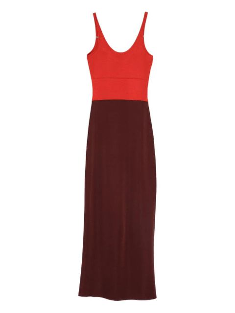 FENDI two-tone midi dress - Red - zdjęcie produktu nr 2