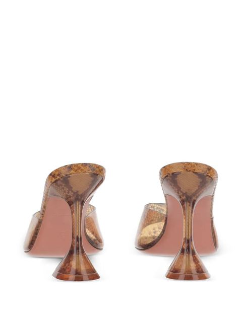 Amina Muaddi Lupita Glass Slipper mules - Brown