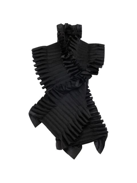 A.W.A.K.E. Mode ruffled top - Black - zdjęcie produktu nr 1