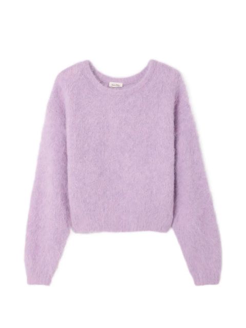 American Vintage long-sleeve crew-neck sweater - Purple