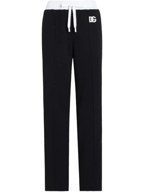 Dolce & Gabbana logo-embroidered track pants - Black - zdjęcie produktu nr 1