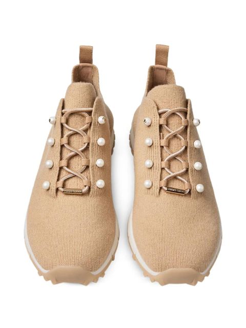 Jimmy Choo Veles pearl lace-up sneakers - Neutrals - zdjęcie produktu nr 2