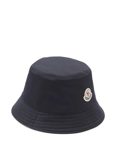Moncler reversible logo-patch bucket hat - Neutrals