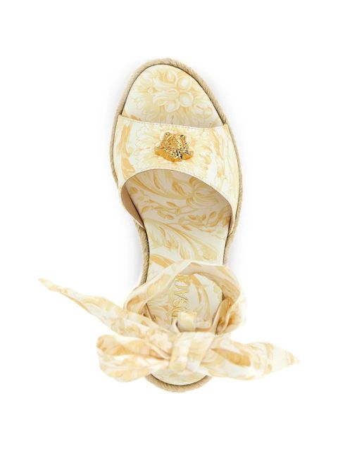 Versace La Medusa barocco wedges - Neutrals