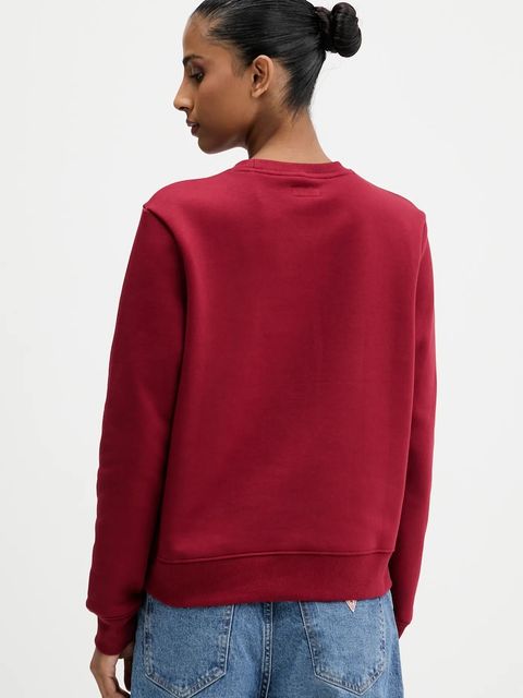 Guess Jeans bluza damska kolor bordowy wzorzysta W5BQ07 KC811 - zdjęcie produktu nr 2