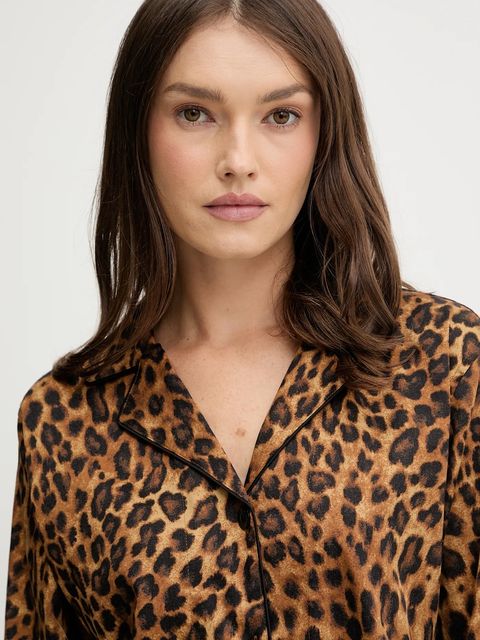 Lauren Ralph Lauren piżama damska kolor brązowy ILN12460