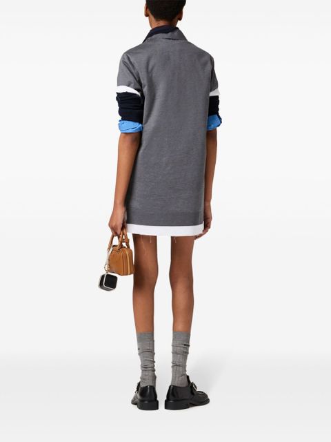 Miu Miu fine-knit mini dress - Grey
