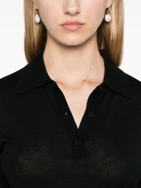 PINKO Liquoroso polo top - Black