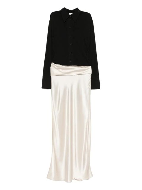Nanushka satin-slip maxi dress - Neutrals - zdjęcie produktu nr 1