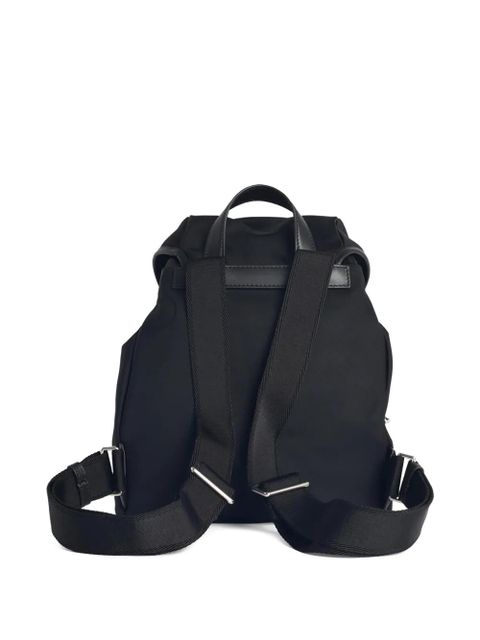 Moncler drawstring leather-trim backpack - Black - zdjęcie produktu nr 2