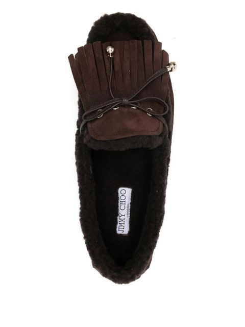 Jimmy Choo suede loafers - Brown