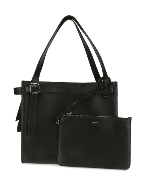 Coperni medium belt leather cabas bag - Black