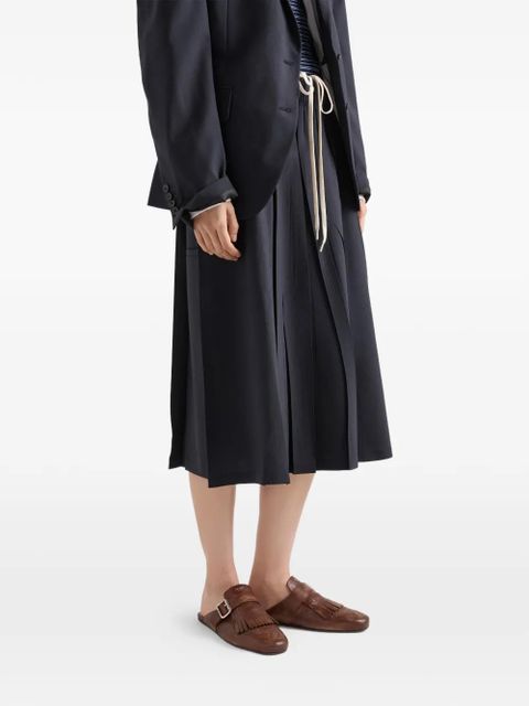 Prada light wool midi-skirt - Blue