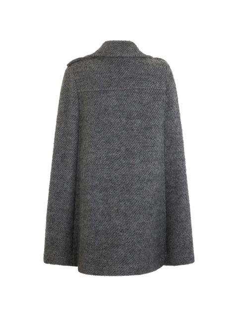 Valentino Garavani double-breasted embellishment cape - Grey - zdjęcie produktu nr 2