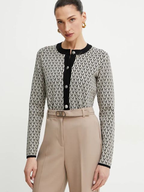 Morgan kardigan MESTA damski kolor beżowy MESTA