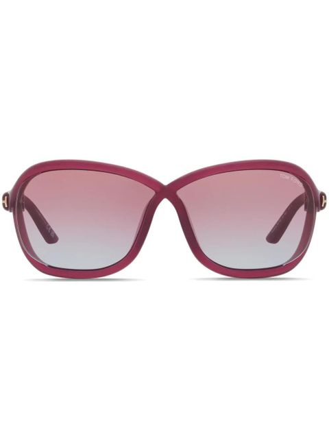 TOM FORD Eyewear Fernanda oversized-frame sunglasses - Purple - zdjęcie produktu nr 1