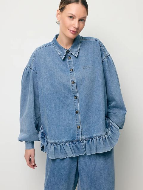 BIZUU koszula damska jeansowa FALBI - zdjęcie produktu nr 1