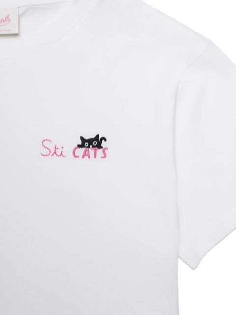 MC2 Saint Barth embroidered-logo T-shirt - White