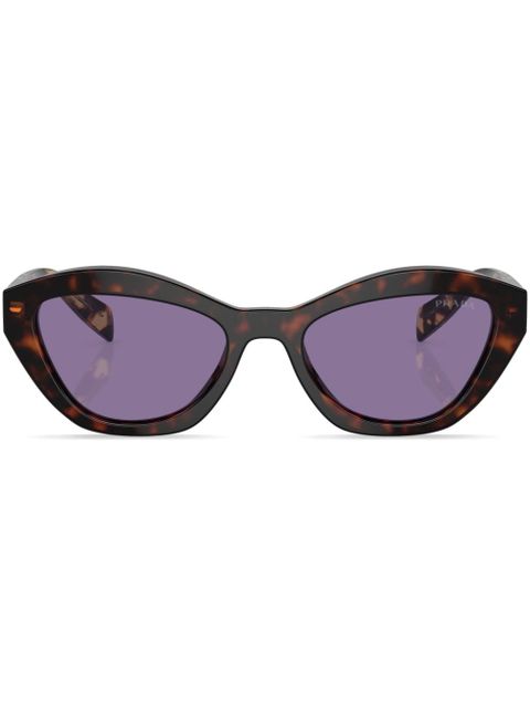 Prada Eyewear tortoiseshell-effect cat-eye sunglasses - Green - zdjęcie produktu nr 1