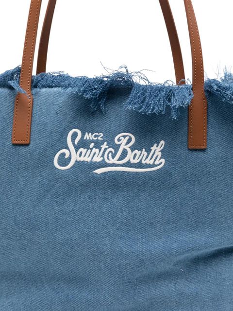 MC2 Saint Barth frayed beach bag - Blue