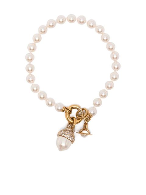 Vivienne Westwood pearl charm bracelet - Neutrals - zdjęcie produktu nr 1