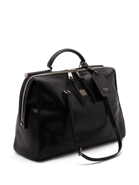 Dolce & Gabbana Vittoria zip-top leather luggage - Black - zdjęcie produktu nr 2
