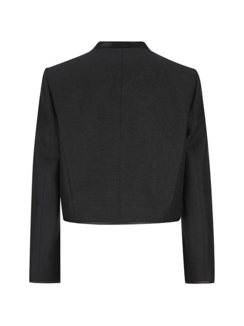 Valentino Garavani button-embellished cropped jacket - Black - zdjęcie produktu nr 2