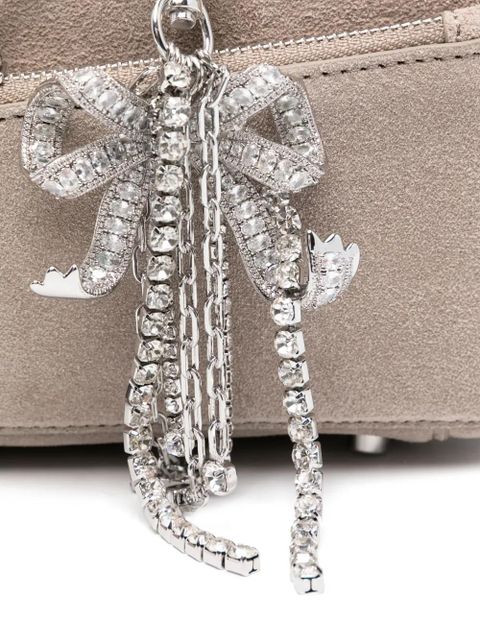 Self-Portrait bow-detail tote bag - Grey