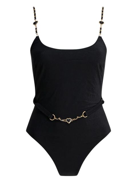 ZIMMERMANN Rhiannon Velvet Scoop swimsuit - Black - zdjęcie produktu nr 1