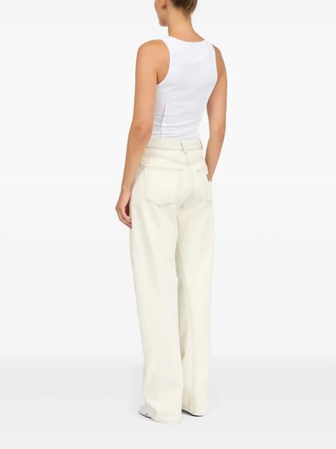 MM6 Maison Margiela five-pockets jeans - White