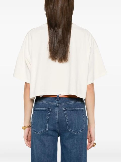 Chloé logo-appliqué T-shirt - White