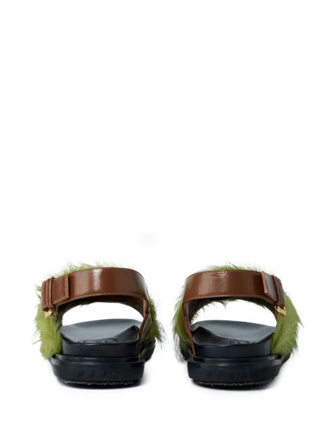 Marni adjustable-buckle sandals - Green