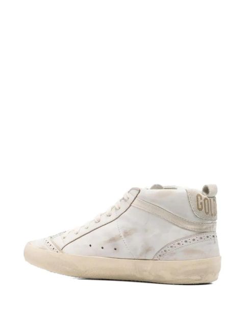 Golden Goose Mid-Star glitter-detail sneakers - Neutrals