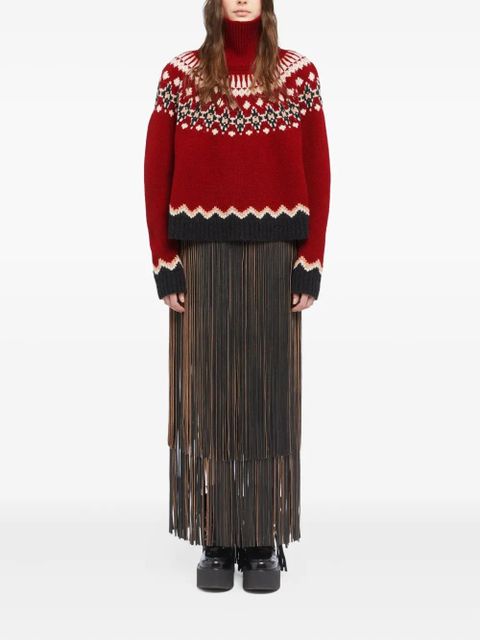 Alanui Sweet Winter turtleneck sweater - Red - zdjęcie produktu nr 2