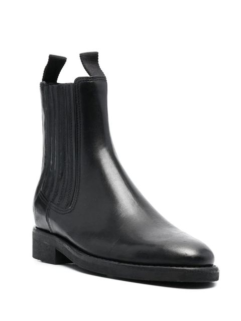 Golden Goose logo-charm leather boots - Black - zdjęcie produktu nr 2