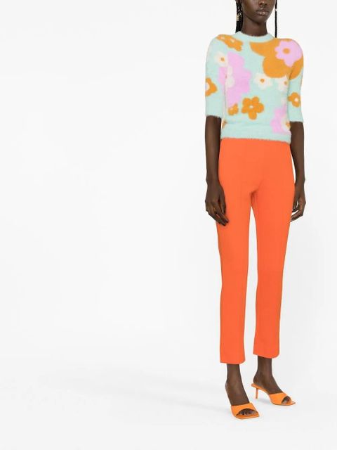 Sportmax mid-rise cropped trousers - Orange