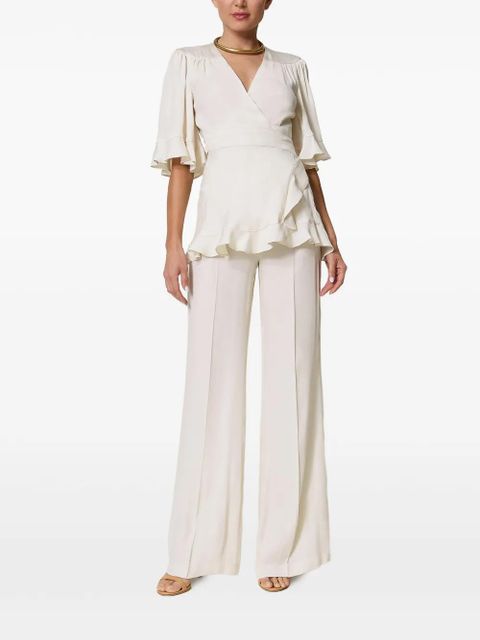TWINSET satin palazzo trousers - White - zdjęcie produktu nr 2