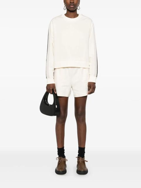 Moncler knitted-trim track shorts - Neutrals - zdjęcie produktu nr 2
