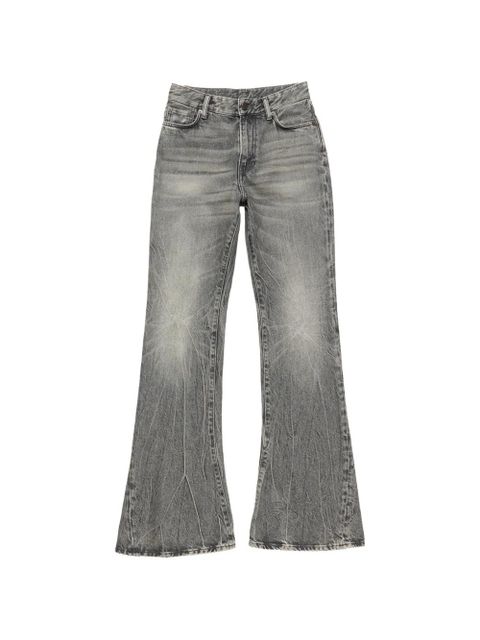 Acne Studios flared patch jeans - Black - zdjęcie produktu nr 1